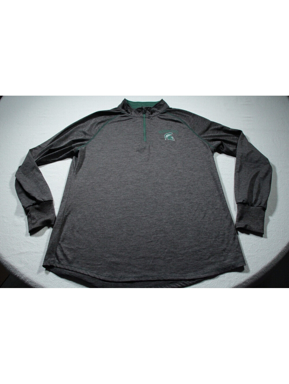 Women's Michigan State University Spartans Quarter Zip Shirt 2XL